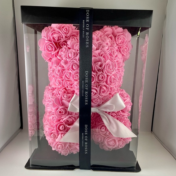 Dose of Roses Pink Handmade Teddy Bear - Picture 2 of 4